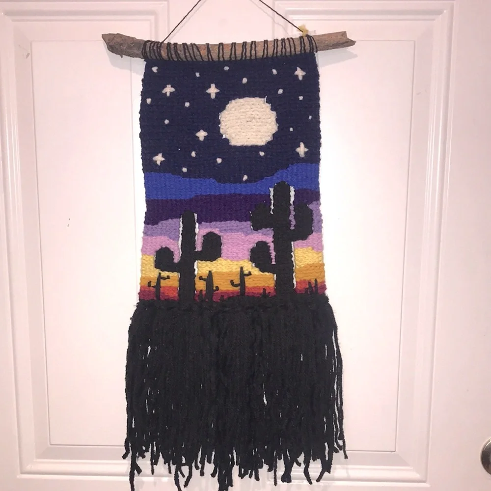 Handcrafted Desert Night Wall Hanging